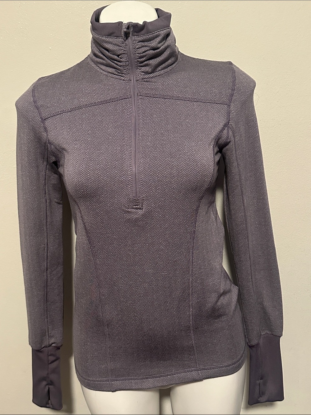 Mondetta Purple Half-Zip Pullover Top